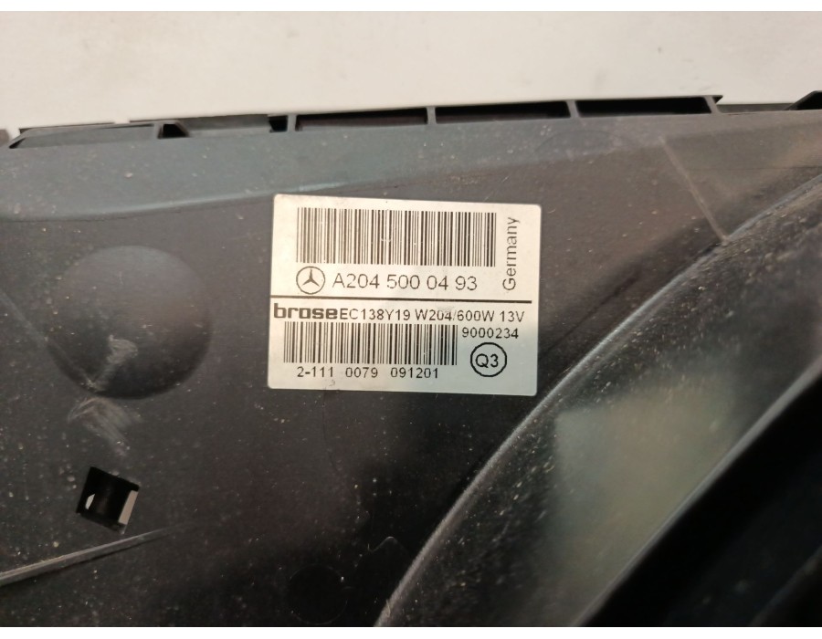 Recambio de electroventilador para mercedes-benz clase c (w204) c 200 cdi (204.001) referencia OEM IAM 2049061403  