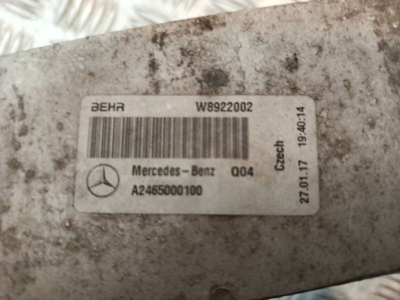 Recambio de intercooler para mercedes-benz clase a (w176) a 180 (176.042) referencia OEM IAM 2465000900  