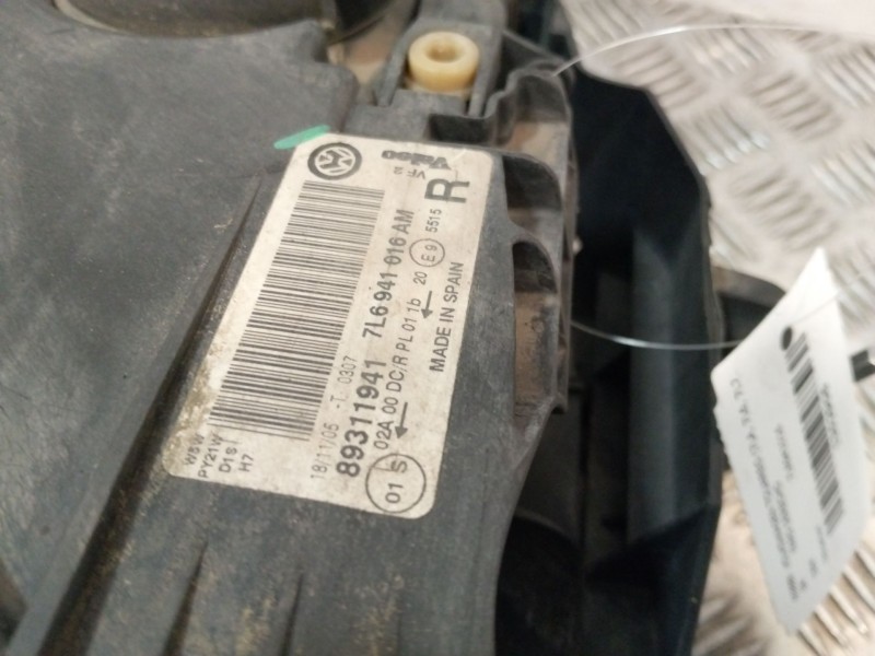 Recambio de faro derecho para volkswagen touareg (7la, 7l6, 7l7) 2.5 r5 tdi referencia OEM IAM 7L6941016  