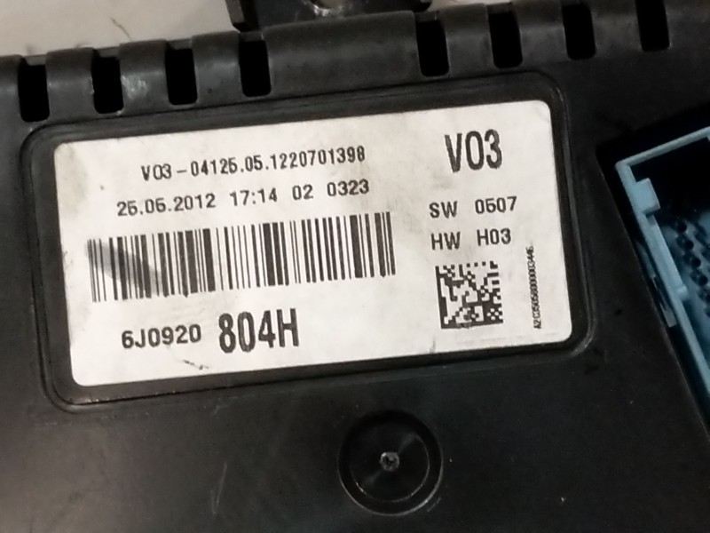 Recambio de cuadro instrumentos para seat ibiza iv (6j5, 6p1) 1.6 tdi referencia OEM IAM 6J0920804H  