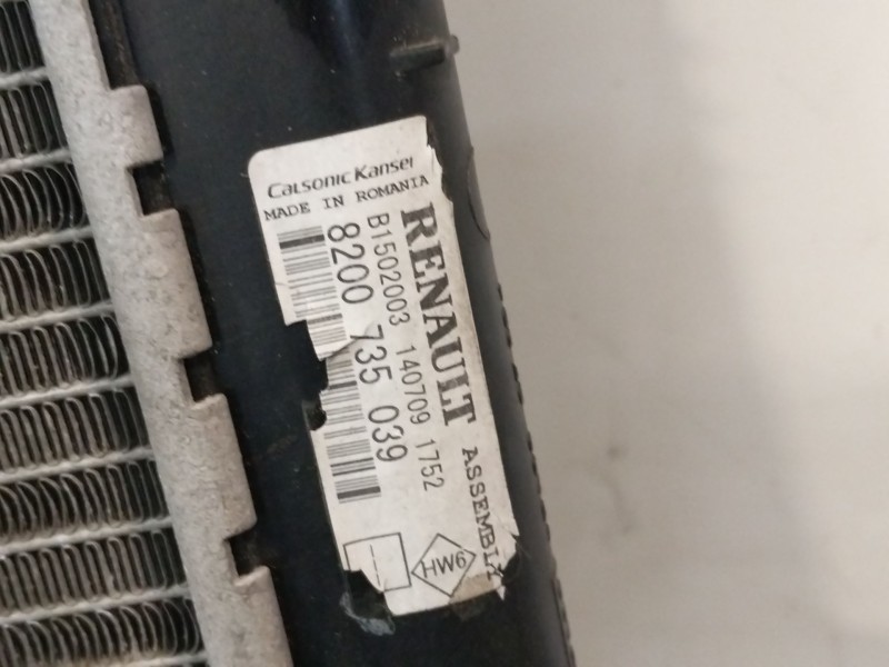 Recambio de radiador agua para dacia sandero (bs_) 1.2 16v referencia OEM IAM 8200735039  