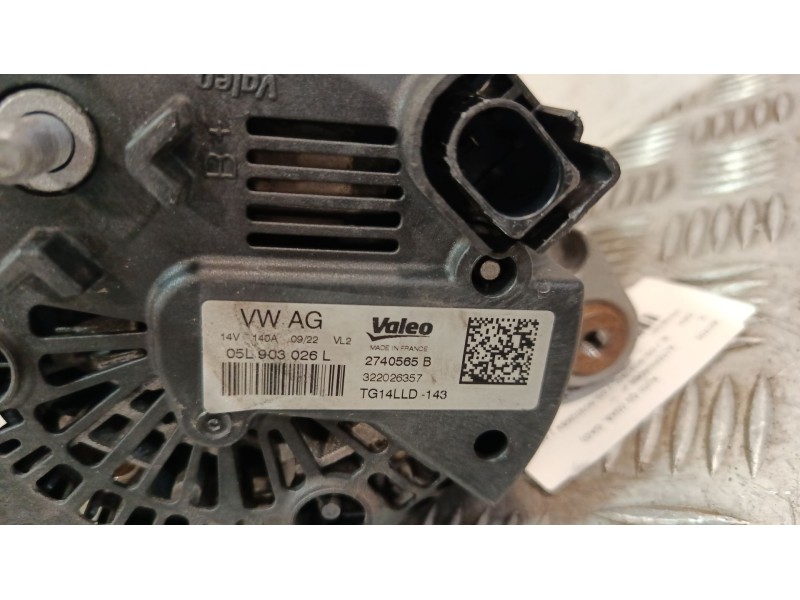 Recambio de alternador para audi q2 (gab, gag) 30 tdi referencia OEM IAM 05L903026B 05L903026BX 05L903026CX