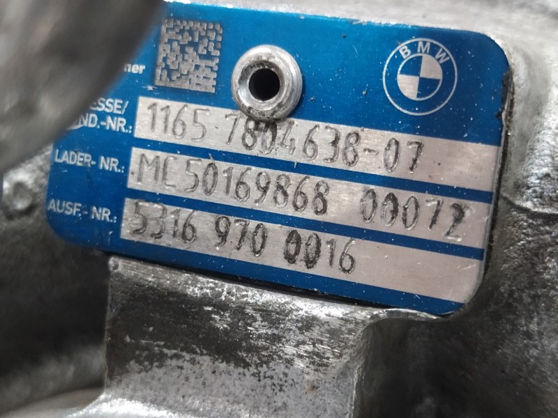 Recambio de turbocompresor para bmw x1 (e84) xdrive 23d referencia OEM IAM 11657804638  53169700016
