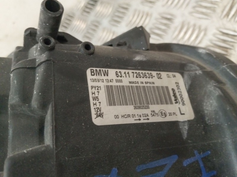Recambio de faro izquierdo para bmw 1 (e81) 118 d referencia OEM IAM 63117263639  
