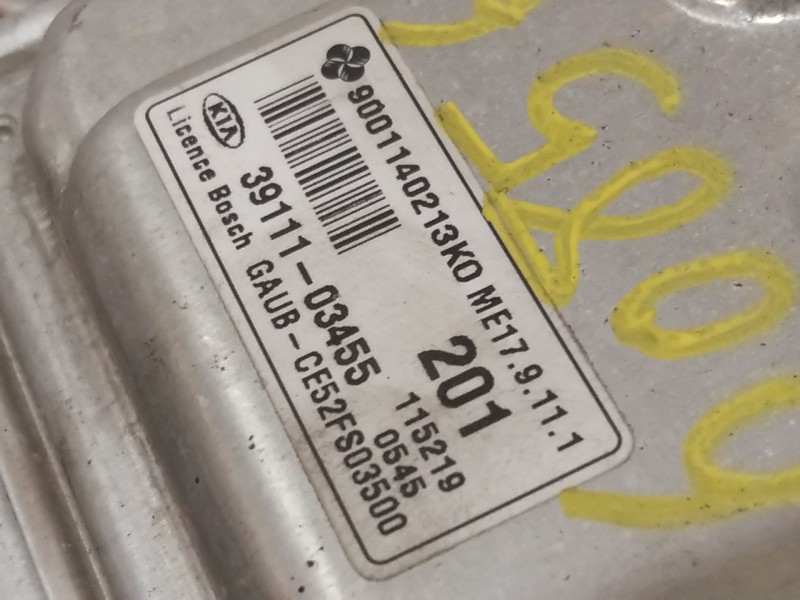 Recambio de centralita motor uce para kia rio iii (ub) 1.25 cvvt referencia OEM IAM 3911103455  