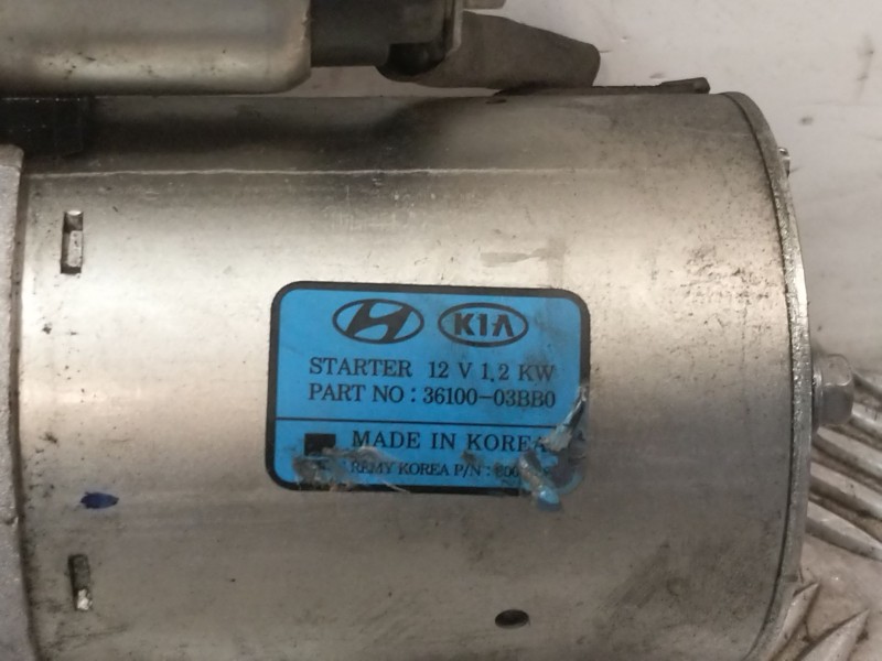 Recambio de motor arranque para kia rio iii (ub) 1.2 cvvt referencia OEM IAM 3610003301  
