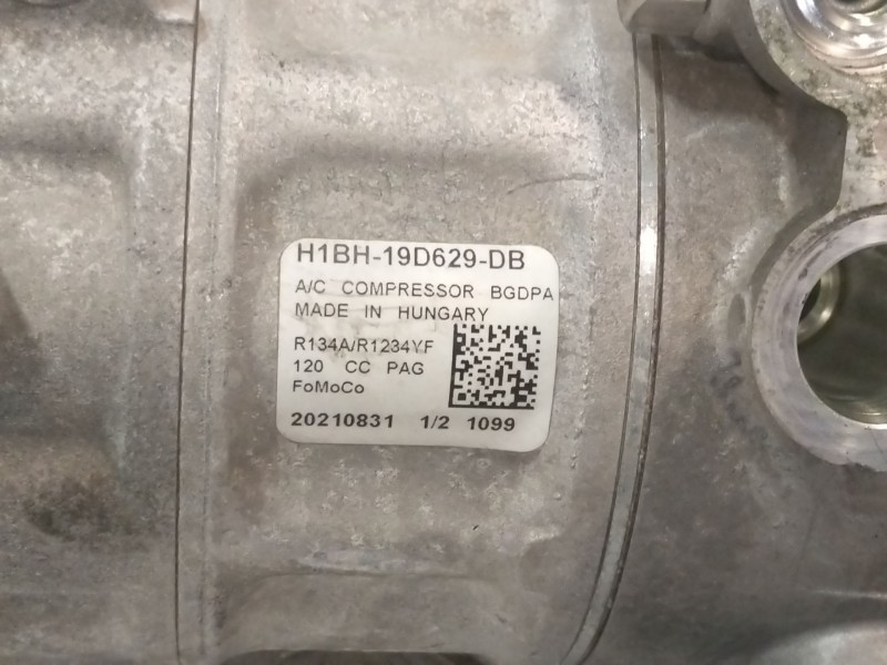 Recambio de compresor aire acondicionado para ford ecosport 1.0 ecoboost referencia OEM IAM 2491047 H1BH19D629DB 