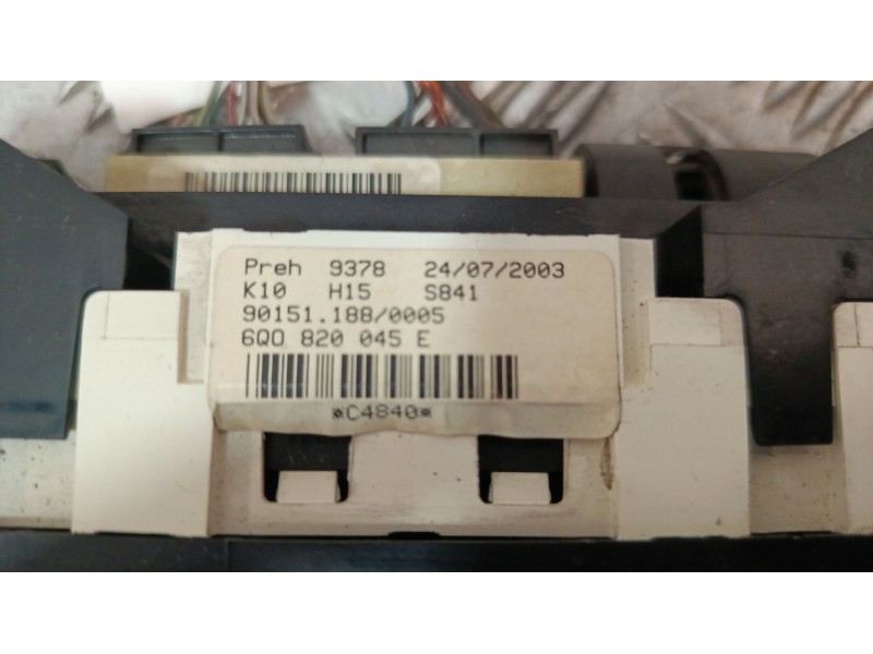 Recambio de mando calefaccion / aire acondicionado para volkswagen polo iv (9n_, 9a_) 1.4 tdi referencia OEM IAM 6Q0820045E  