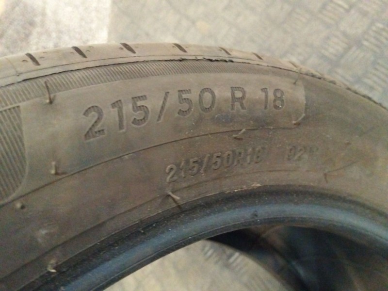 Recambio de neumatico ocasión para neumatico neumatico ocasion referencia OEM IAM 215/50/R18 92W MICHELIN 