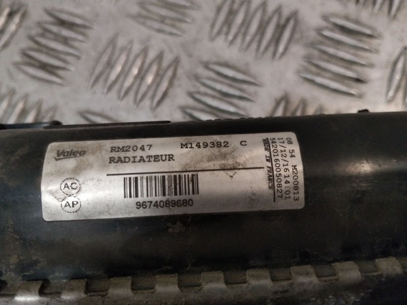 Recambio de radiador agua para peugeot partner furgoneta/monovolumen 1.6 bluehdi 100 referencia OEM IAM 9674089680  