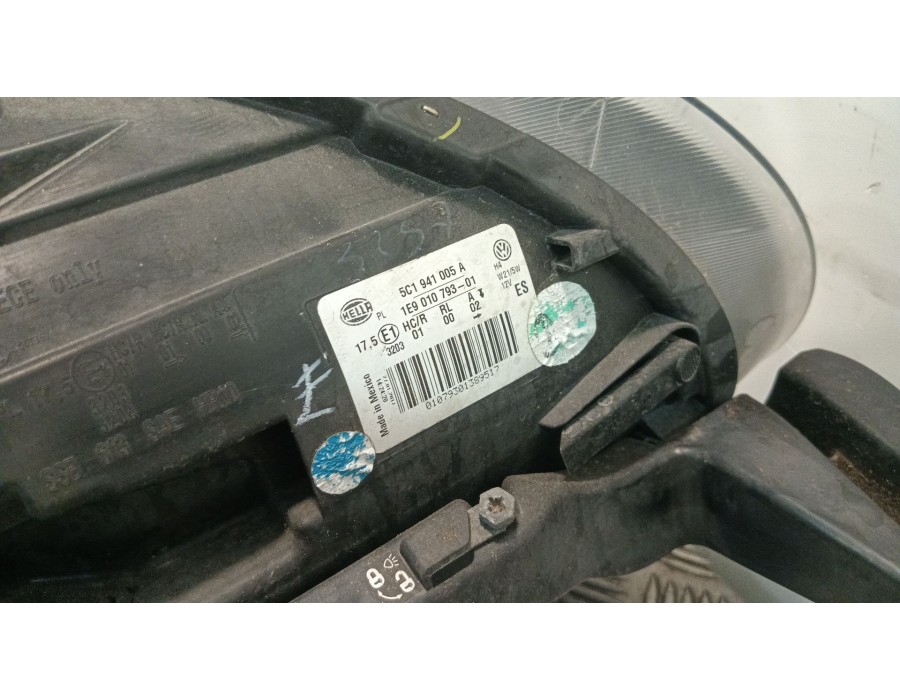 Recambio de faro izquierdo para volkswagen new beetle ii fase 2 descapotbale (ae cabr) 1.2 referencia OEM IAM 5C1941005A  