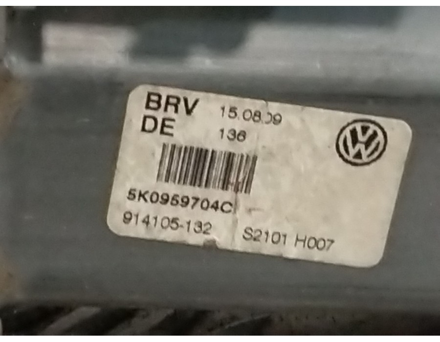 Recambio de motor elevalunas trasero derecho para volkswagen golf vi (5k1) 1.6 tdi referencia OEM IAM 5K0959704C  