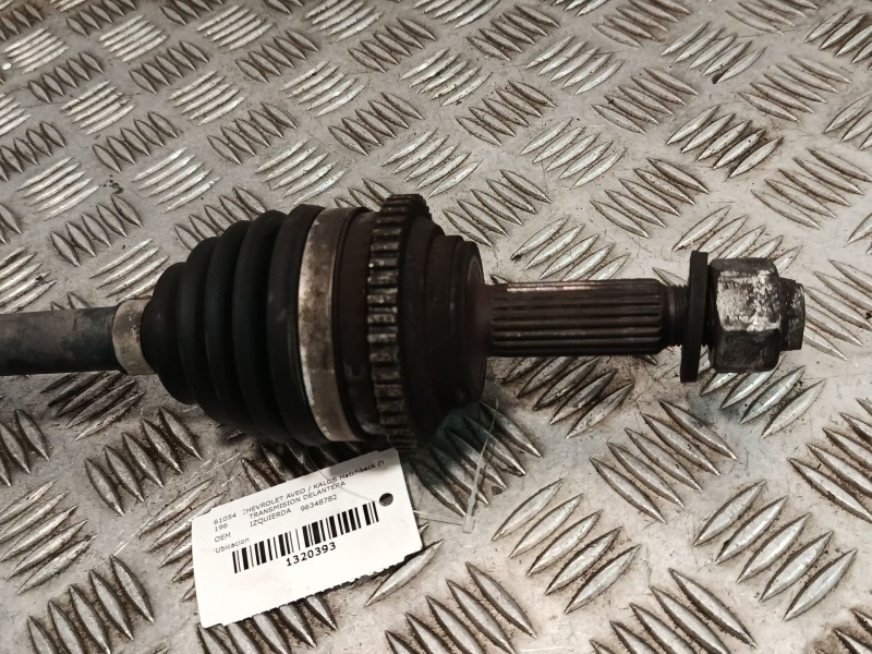 Recambio de transmision delantera izquierda para chevrolet aveo / kalos hatchback (t200) 1.2 referencia OEM IAM 96348782  