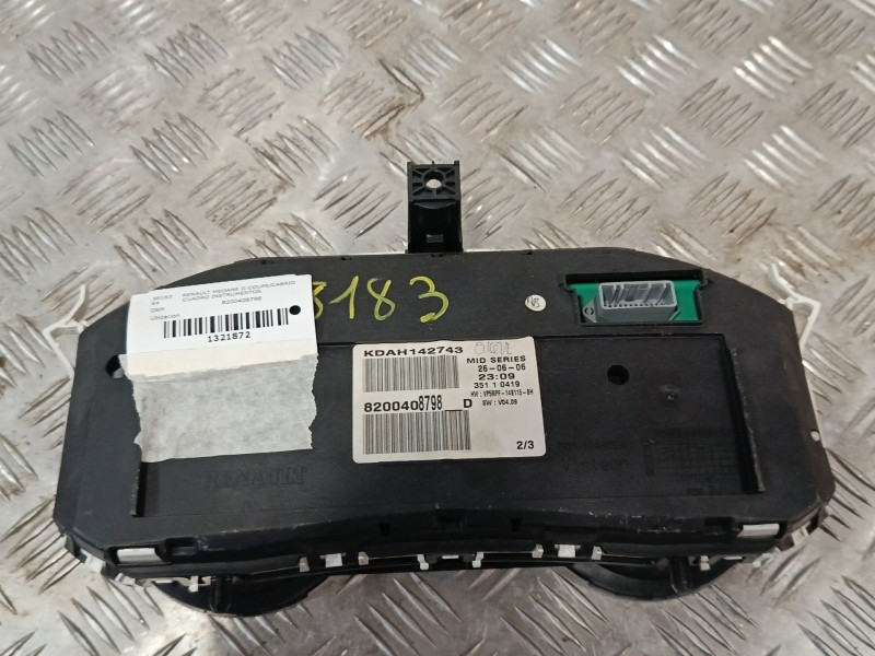 Recambio de cuadro instrumentos para renault megane ii coupe/cabrio referencia OEM IAM 8200408798  