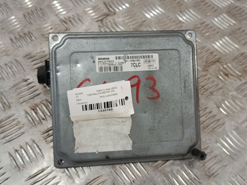Recambio de centralita motor uce para ford c-max (dm2) 1.6 referencia OEM IAM 7M5112A650BBC  