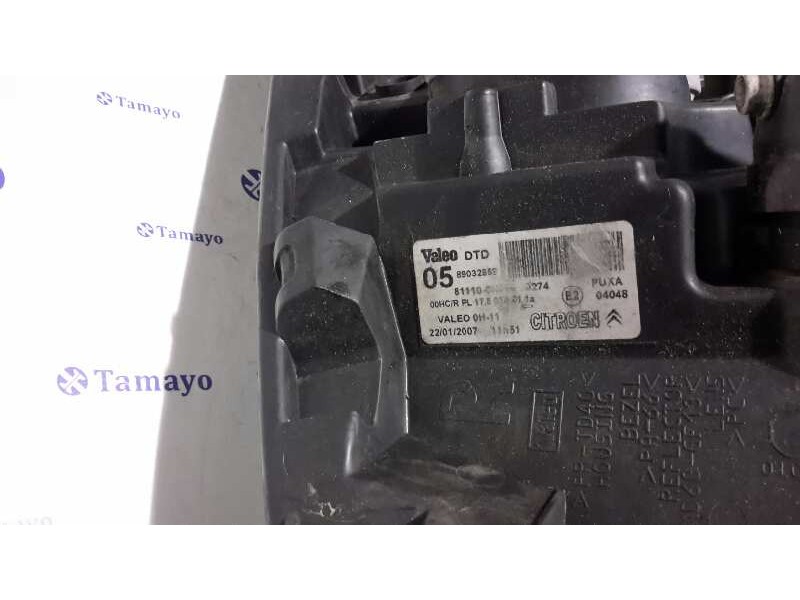 Recambio de faro derecho para citroën c1 1.0 cat (cfb / 384f) referencia OEM IAM   