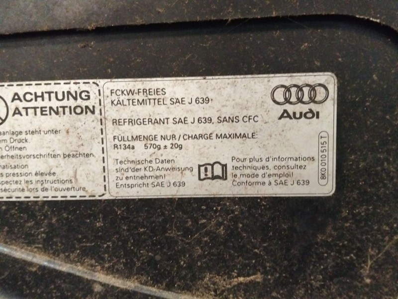 Recambio de capot para audi q5 (8rb) 2.0 tdi referencia OEM IAM 8K0010515  