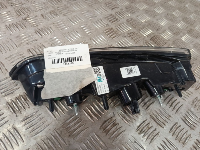 Recambio de piloto trasero derecho interior para renault captur ii (hf_) tce 160 (hfn1) referencia OEM IAM 265507490R  