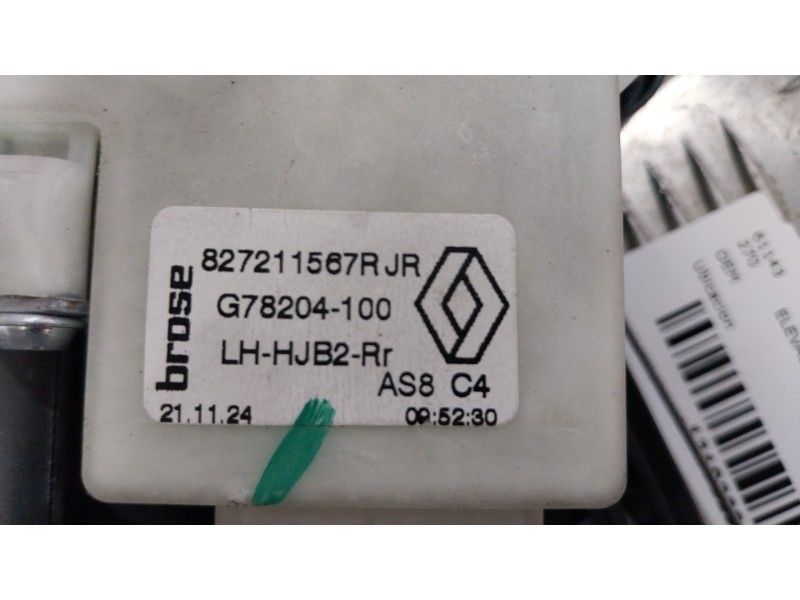 Recambio de elevalunas trasero izquierdo para renault captur ii (hf_) tce 160 (hfn1) referencia OEM IAM 827216497R  