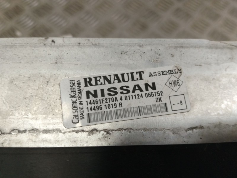 Recambio de intercooler para renault captur ii (hf_) tce 160 (hfn1) referencia OEM IAM 144961019R  