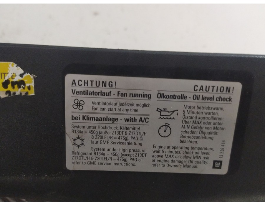 Recambio de rejilla delantera para opel zafira / zafira family b (a05) 1.8 (m75) referencia OEM IAM 13157590 321228108 
