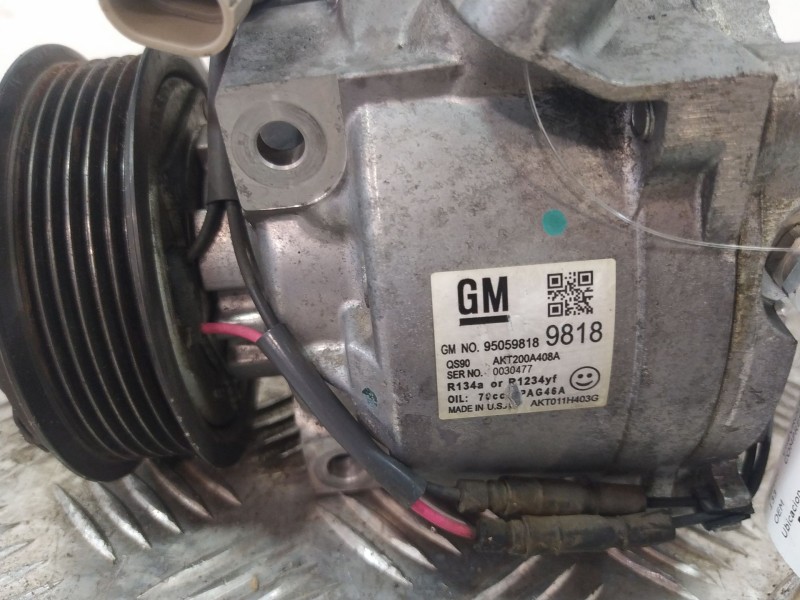 Recambio de compresor aire acondicionado para chevrolet aveo berlina hatchback referencia OEM IAM 950598199819  