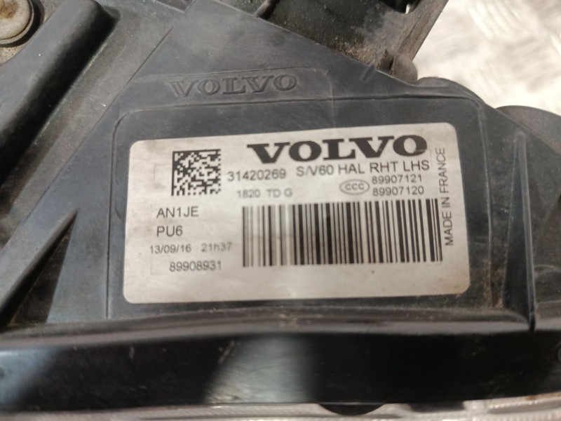 Recambio de faro izquierdo para volvo v60 i cross country (157) d4 referencia OEM IAM 31420115  