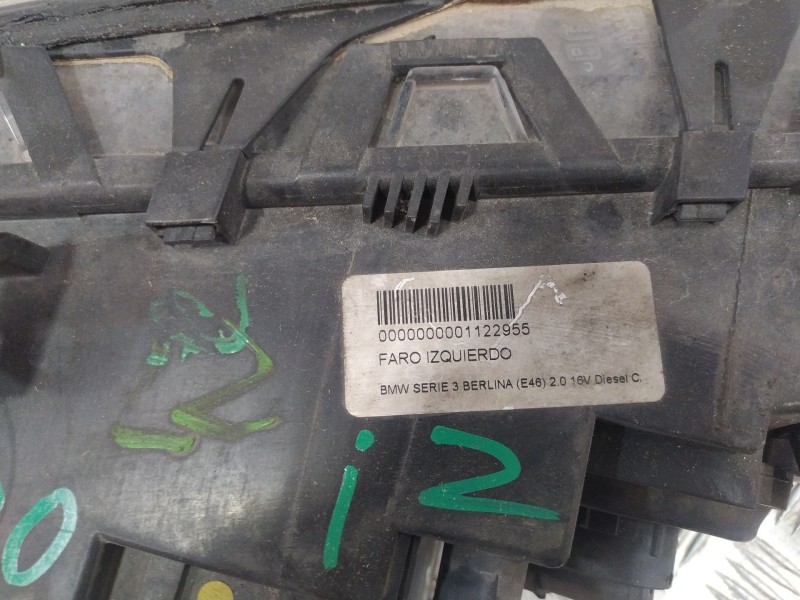 Recambio de faro izquierdo para bmw 3 (e46) 320 d referencia OEM IAM 63126906493  