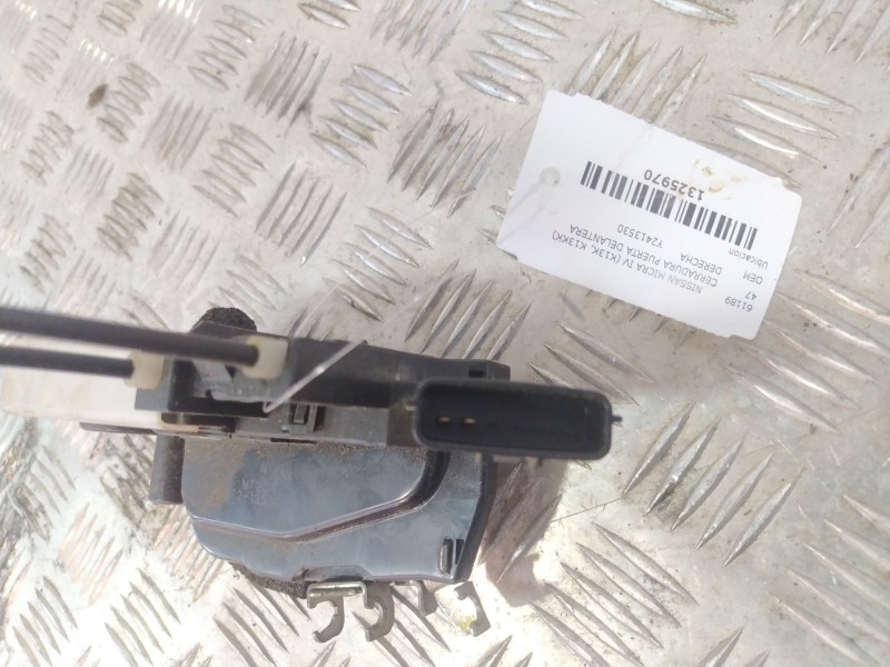 Recambio de cerradura puerta delantera derecha para nissan micra iv (k13k, k13kk) 1.2 referencia OEM IAM Y2413530  