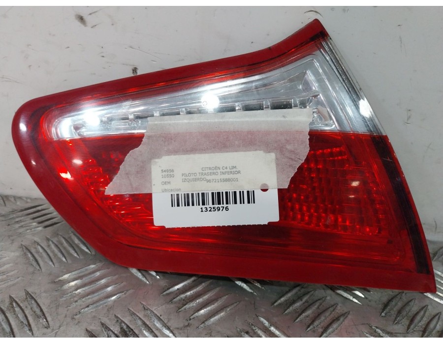 Recambio de piloto trasero inferior izquierdo para citroën c4 lim. 1.6 16v referencia OEM IAM 967215588001  