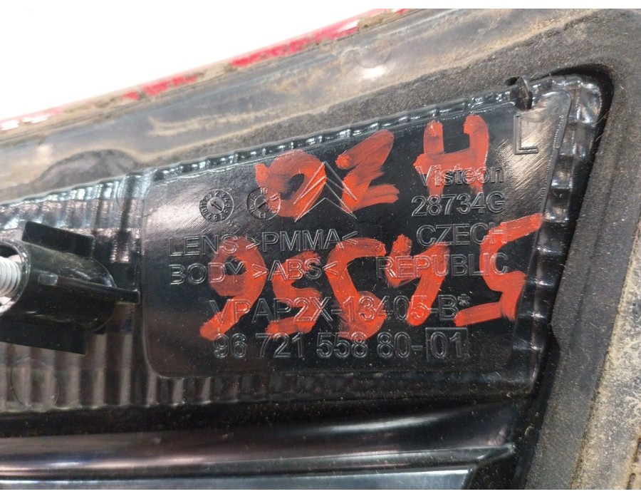 Recambio de piloto trasero inferior izquierdo para citroën c4 lim. 1.6 16v referencia OEM IAM 967215588001  