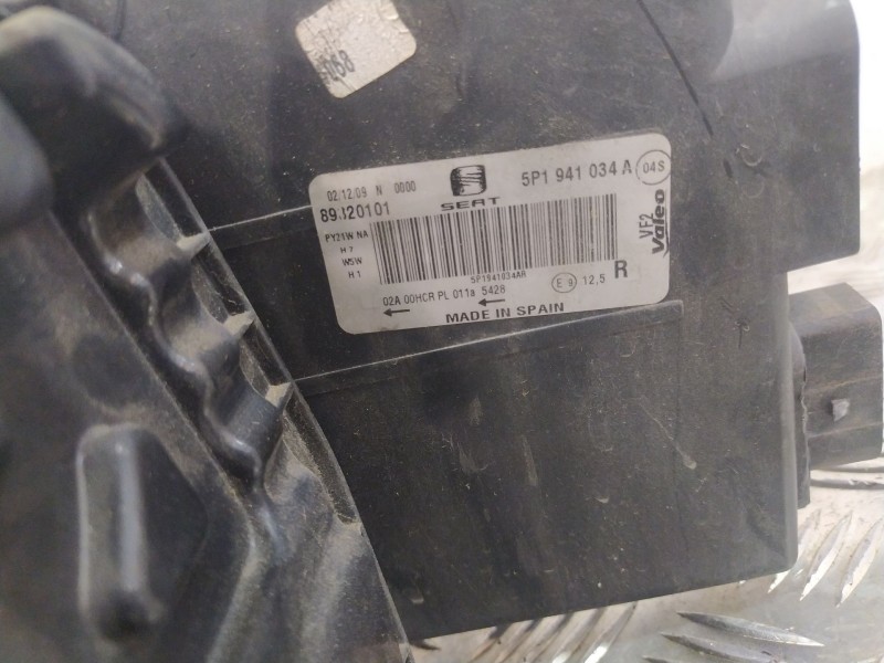 Recambio de faro derecho para seat altea (5p1) 1.9 tdi referencia OEM IAM 5P1941034A  