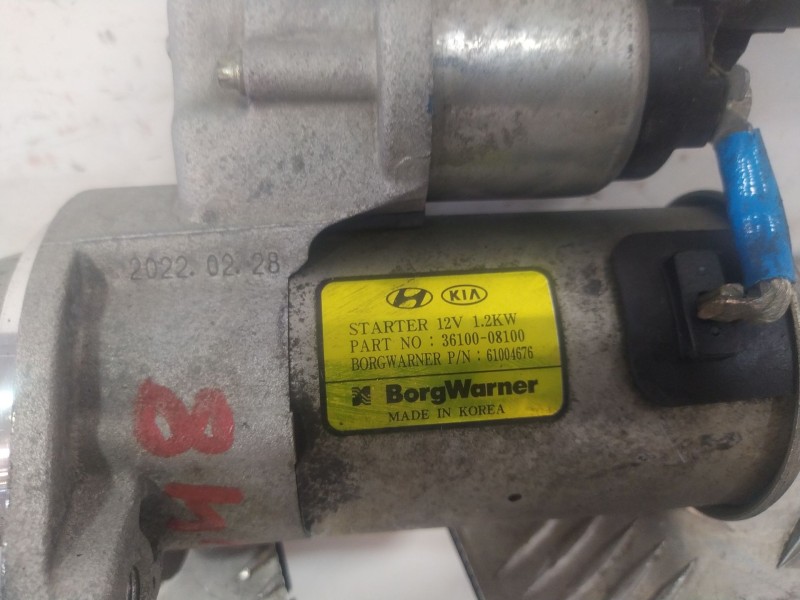 Recambio de motor arranque para hyundai i20 iii (bc3, bi3) 1.0 t-gdi referencia OEM IAM 3610008000  