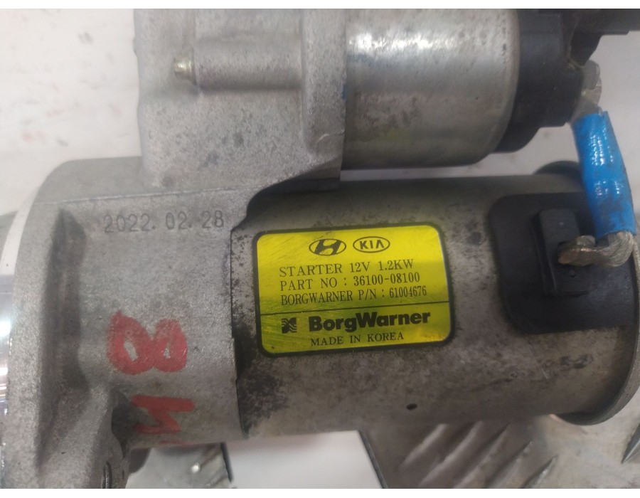 Recambio de motor arranque para hyundai i20 iii (bc3, bi3) 1.0 t-gdi referencia OEM IAM 3610008000  