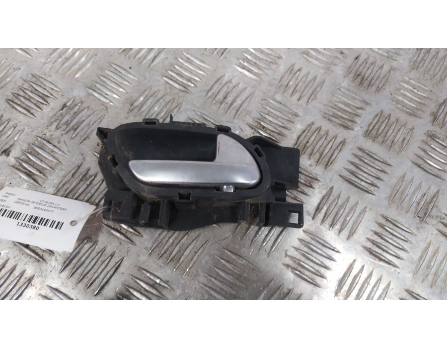 Recambio de maneta interior delantera derecha para citroën c3 1.6 16v hdi referencia OEM IAM 9683446577  