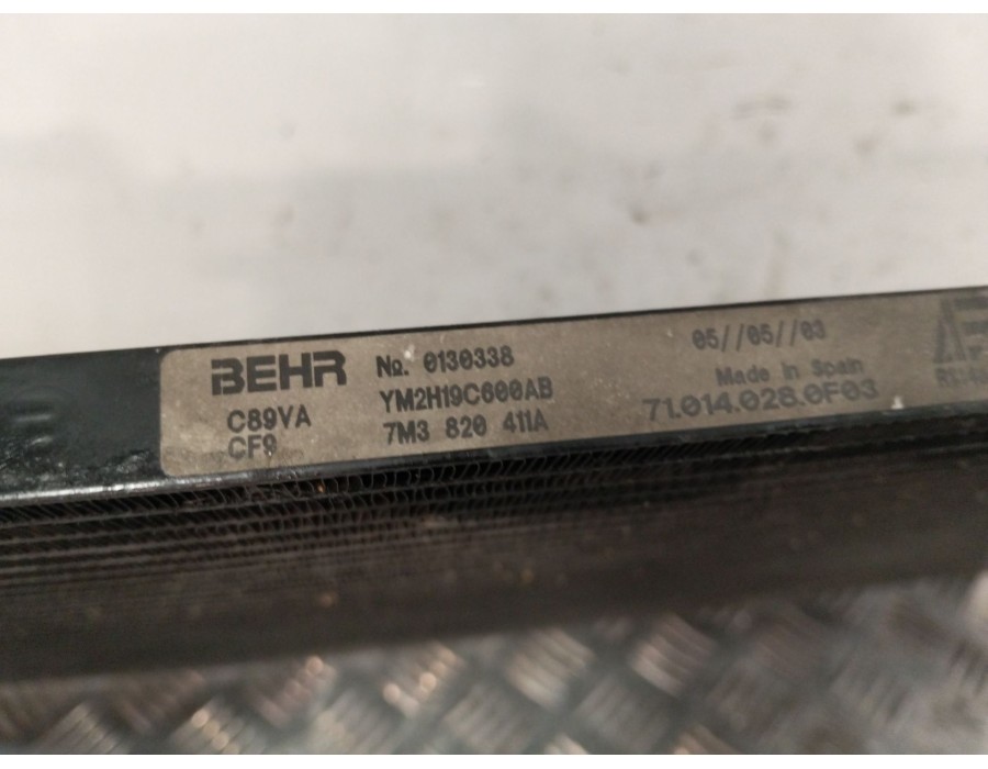 Recambio de radiador calefaccion / aire acondicionado para seat alhambra (7v8, 7v9) 1.9 tdi referencia OEM IAM 10015261  