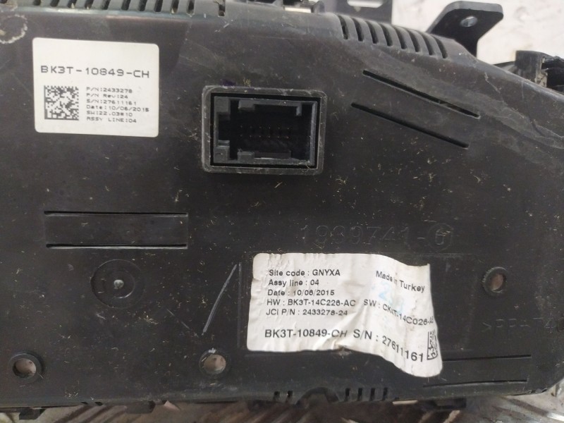 Recambio de cuadro instrumentos para ford transit kastenwagen (ttg) referencia OEM IAM BK3T10849CG  