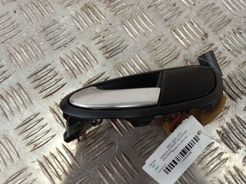 Recambio de maneta interior delantera izquierda para seat leon (1p1) 1.6 tdi referencia OEM IAM 5P0837113B1UQ 3B0837207GGRU 