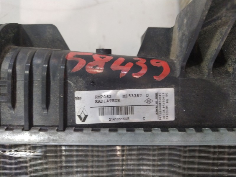 Recambio de radiador agua para renault megane iii berlina 5 p referencia OEM IAM 214105150R  