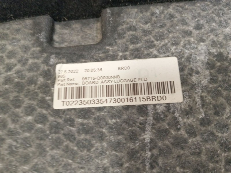 Recambio de tapizado maletero para hyundai i20 iii (bc3, bi3) 1.0 t-gdi referencia OEM IAM 85715Q0000NNB  