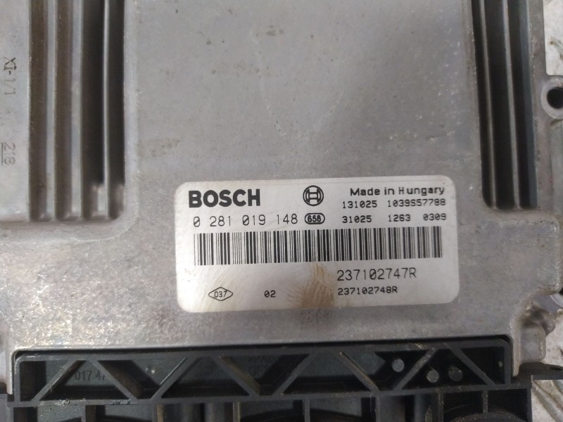Recambio de centralita motor uce para renault clio iv (bh_) 1.5 dci 90 referencia OEM IAM 0281019148  