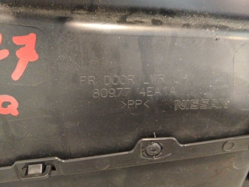 Recambio de guarnecido puerta delantera izquierda para nissan qashqai ii (j11, j11_) 1.6 dci referencia OEM IAM 809114EA1A  