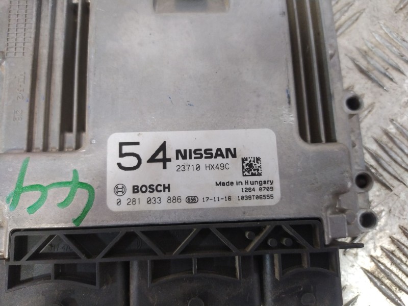 Recambio de centralita motor uce para nissan qashqai ii (j11, j11_) 1.6 dci referencia OEM IAM 0281033886  