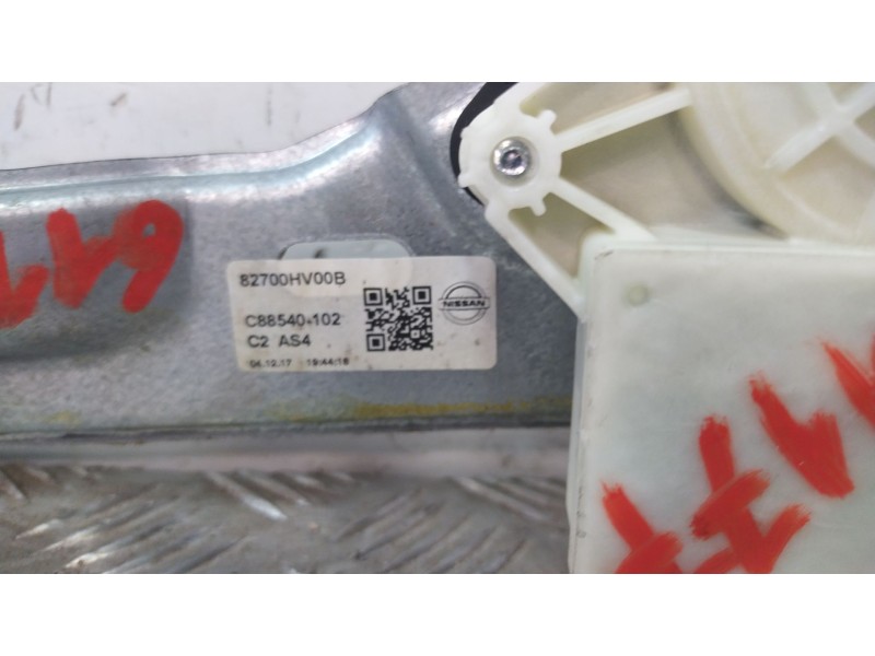 Recambio de elevalunas trasero derecho para nissan qashqai ii (j11, j11_) 1.6 dci referencia OEM IAM C88540102  