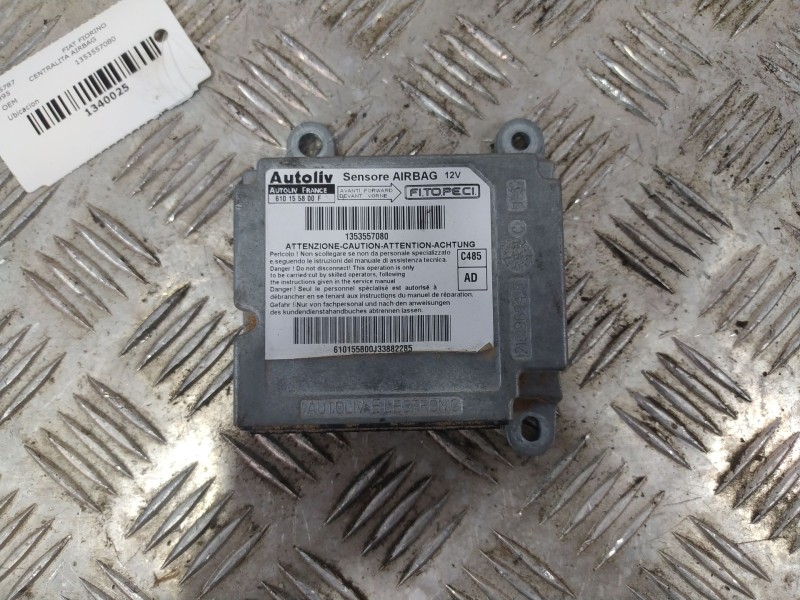 Recambio de centralita airbag para fiat fiorino electrica micro vett referencia OEM IAM 1353557080  