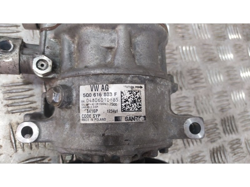 Recambio de compresor aire acondicionado para skoda fabia iii (nj3) 1.0 referencia OEM IAM 5Q0816803F  