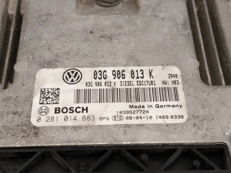 Recambio de centralita motor uce para seat ibiza (6j5) referencia OEM IAM 03G906013K  