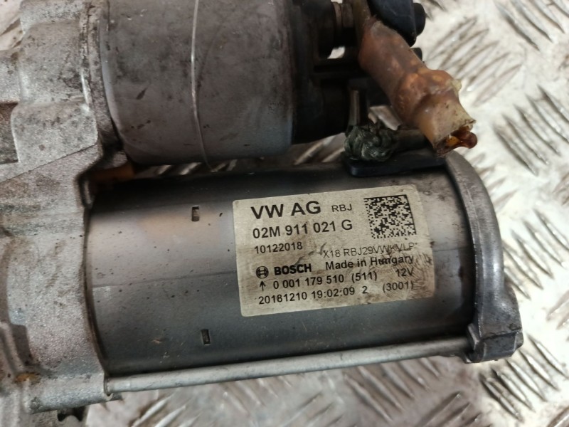 Recambio de motor arranque para skoda fabia iii (nj3) 1.0 referencia OEM IAM 02M911021G  