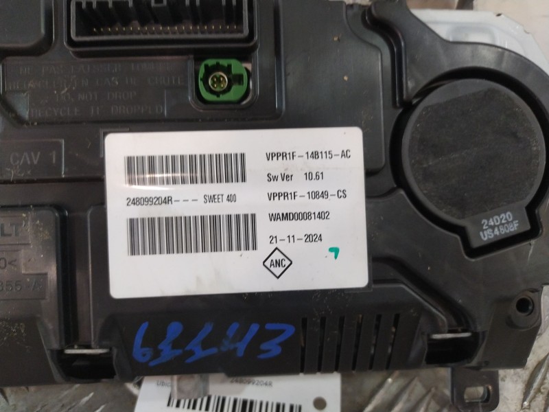 Recambio de cuadro instrumentos para renault captur ii (hf_) tce 160 (hfn1) referencia OEM IAM 248099204R  