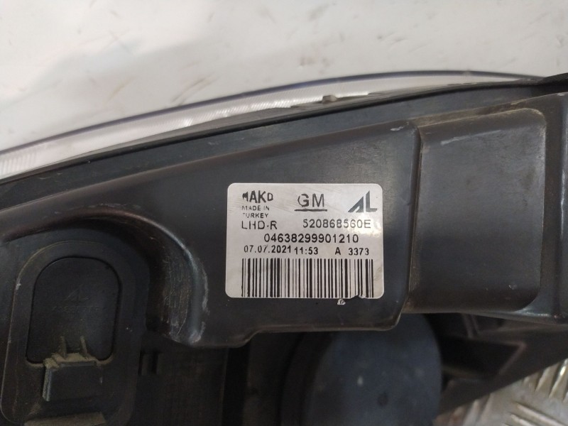 Recambio de faro izquierdo para opel combo furgón/monospace (x12) 1.3 cdti (b05) referencia OEM IAM 520868560E  